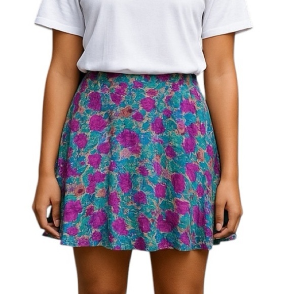 BCBGeneration Floral Mini Skirt - Picture 1 of 8